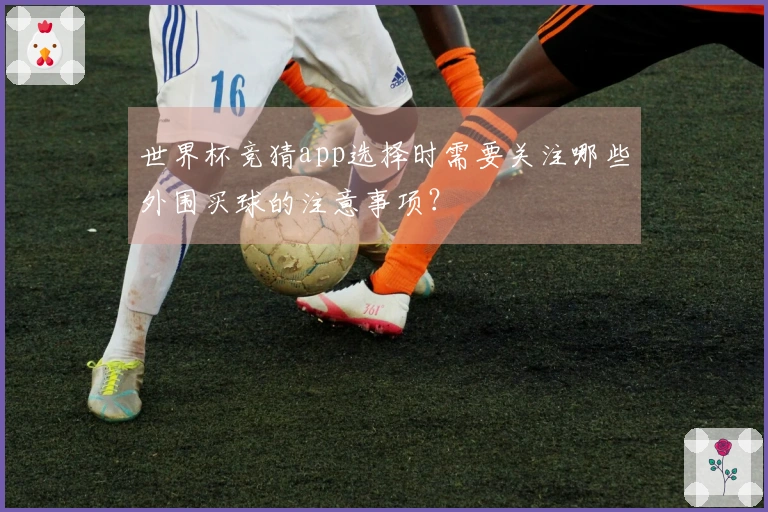 世界杯竞猜app选择时需要关注哪些外围买球的注意事项？
